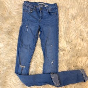 Zara Blue Skinny Jeans